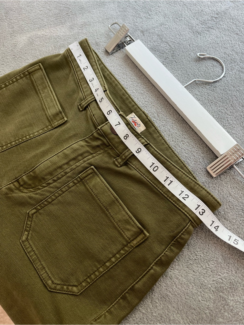 FAHERTY Stretch‎ Terry Patch Pocket Pants Forest Olive size 26 - Picture 5 of 8